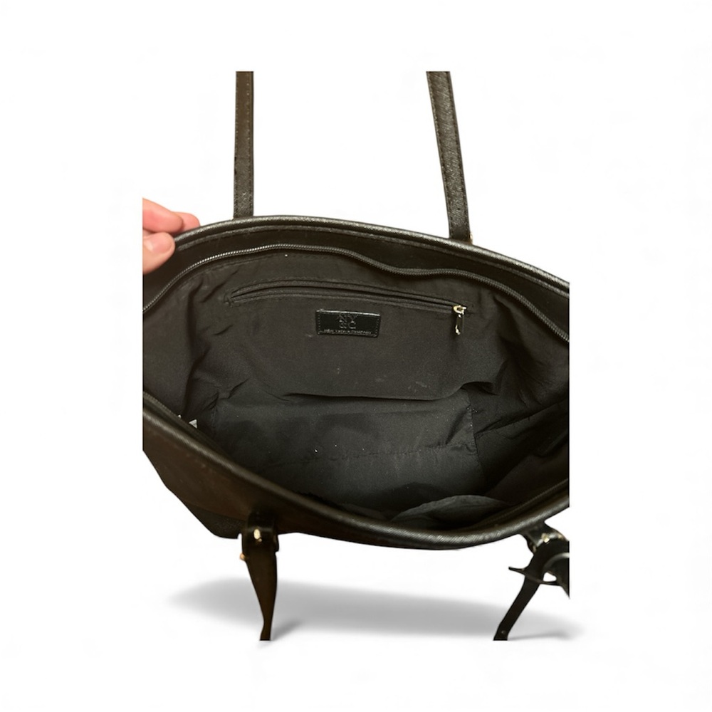 New York & Company Elegant Black Tote Bag 💼 Perfect For Working Women! - Picture 4 of 4
